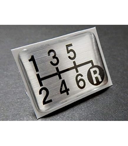 Amazon.co.jp: MONSTER SPORT シフトパターンエンブレム 6速 汎用